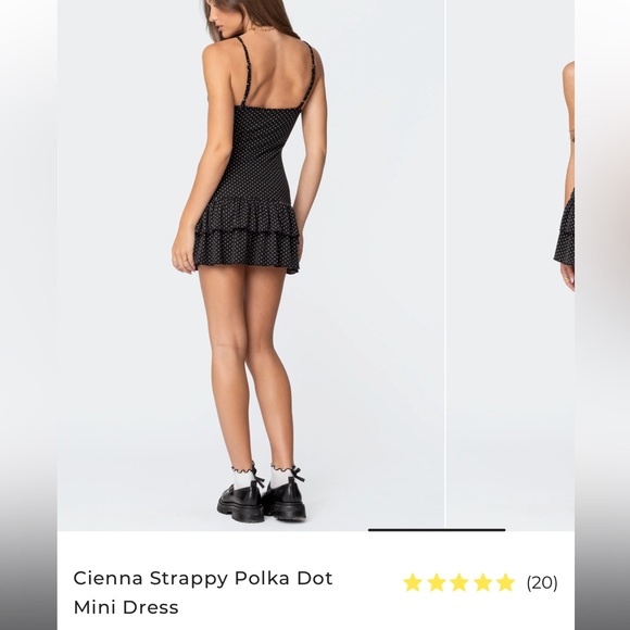 Edikted- Cienna Strappy Polka Dot Dress - Picture 2 of 4